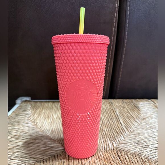 Starbucks Dragonfruit Venti 24oz Studded Tumbler with Straw - Picture 1 of 5
